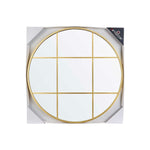 Wandspiegel KM1371-G Gold Fenster 80 x 80 x 3 cm Kreis (3 Stück)