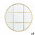 Wandspiegel KM1371-G Gold Fenster 80 x 80 x 3 cm Kreis (3 Stück)