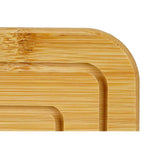 Untersetzer Kinvara natürlich Bambus karriert 19 x 1 x 19 cm 18,7 x 1 x 18,7 cm (24 Stück)