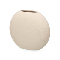 Vase Gift Decor Beige aus Keramik kreisförmig 29 x 26 x 11 cm (4 Stück)