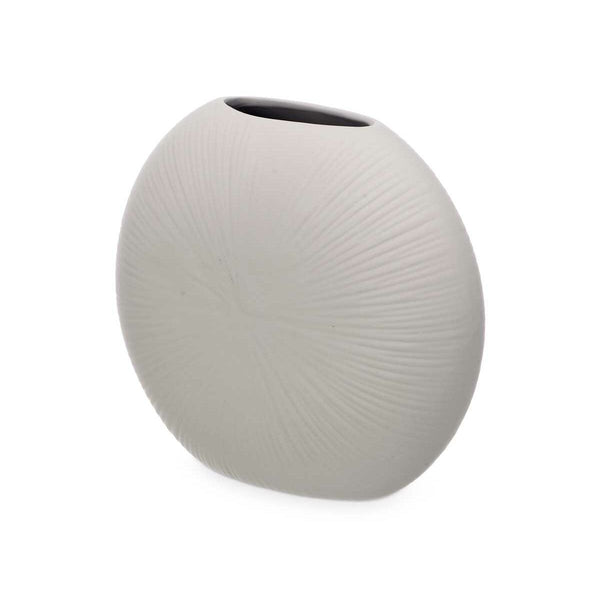 Vase Gift Decor Grau aus Keramik kreisförmig 29 x 26 x 11 cm (4 Stück)