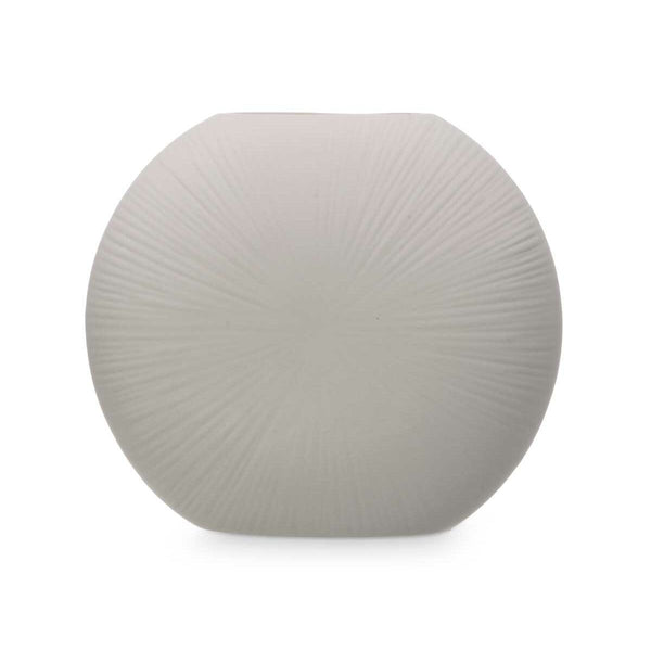 Vase Gift Decor Grau aus Keramik kreisförmig 29 x 26 x 11 cm (4 Stück)