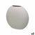 Vase Gift Decor Grau aus Keramik kreisförmig 36 x 34 x 16 cm (2 Stück)