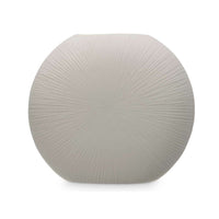 Vase Gift Decor Grau aus Keramik kreisförmig 36 x 34 x 16 cm (2 Stück)