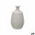 Vase Gift Decor Grau aus Keramik Streifen 19 x 31 x 19 cm (4 Stück)