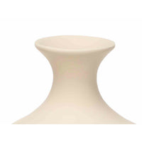 Vase Gift Decor Beige aus Keramik Streifen 21 x 39 x 21 cm (2 Stück)