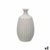Vase Gift Decor Grau aus Keramik Streifen 21 x 39 x 21 cm (2 Stück)