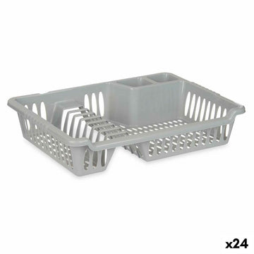 Abtropfsieb für die Spüle Kinvara Silberfarben 40 x 8 x 29,5 cm (24 Stück)
