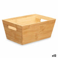 Mehrzweckkorb Kinvara B7656-2515 natürlich Bambus 15 x 29 x 8,5 cm Mit Griffen (12 Stück)