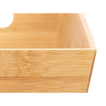Mehrzweckkorb Kinvara B7656-2515 natürlich Bambus 15 x 29 x 8,5 cm Mit Griffen (12 Stück)