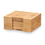 Untersetzer Kinvara natürlich Bambus Firkanter 12 x 6 x 12 cm 12 x 5,5 x 12 cm 7 Stücke (12 Stück)