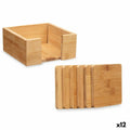 Untersetzer Kinvara natürlich Bambus Firkanter 12 x 6 x 12 cm 12 x 5,5 x 12 cm 7 Stücke (12 Stück)