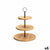 Obstschale Kinvara Schwarz natürlich Metall Bambus 25 x 37 x 25 cm (6 Stück)