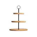 Obstschale Kinvara Schwarz natürlich Metall Bambus 25 x 37 x 25 cm (6 Stück)
