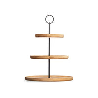 Obstschale Kinvara Schwarz natürlich Metall Bambus 25 x 37 x 25 cm (6 Stück)