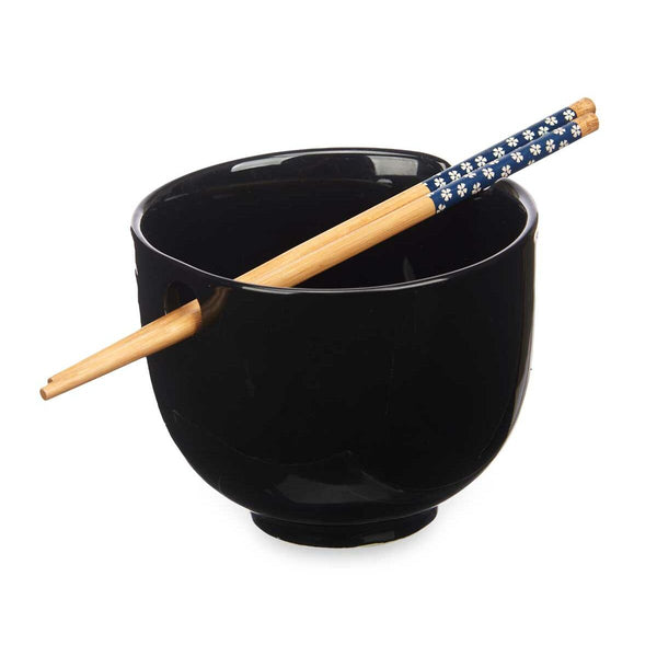 Schüssel Kinvara Schwarz Bambus Porzellan 24 x 10,7 x 13,3 cm Zahnstocher asiatico/oriental (12 Stück)