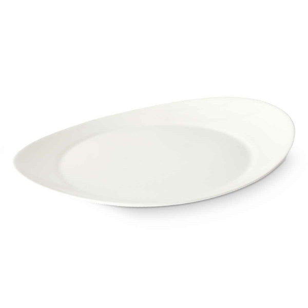 Flacher Teller Vivalto LYBP-120 LYBP-120 Weiß Opalglas 30,5 x 3 x 26 cm (18 Stück)