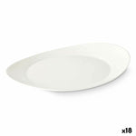 Flacher Teller Vivalto LYBP-120 LYBP-120 Weiß Opalglas 30,5 x 3 x 26 cm (18 Stück)