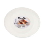 Flacher Teller Vivalto LYBP-120 LYBP-120 Weiß Opalglas 30,5 x 3 x 26 cm (18 Stück)