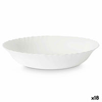 Salatschüssel Vivalto LQW-110 Weiß Opalglas 27,5 x 5,5 x 27,5 cm (18 Stück)
