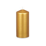 Kerze Acorde Gold 7 x 15,5 x 7 cm (12 Stück)