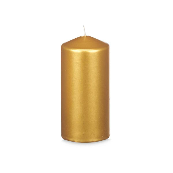 Kerze Acorde Gold 7 x 15,5 x 7 cm (12 Stück)
