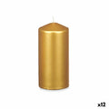 Kerze Acorde Gold 7 x 15,5 x 7 cm (12 Stück)