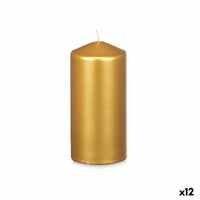 Kerze Acorde Gold 7 x 15,5 x 7 cm (12 Stück)