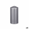 Kerze Acorde Silberfarben 7 x 15,5 x 7 cm (12 Stück)