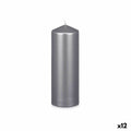 Kerze Acorde Silberfarben 7 x 20 x 7 cm (12 Stück)