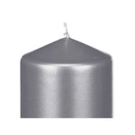 Kerze Acorde Silberfarben 7 x 20 x 7 cm (12 Stück)