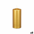 Kerze Acorde Gold 9 x 20 x 9 cm (8 Stück)