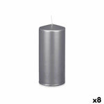 Kerze Acorde Silberfarben 9 x 20 x 9 cm (8 Stück)
