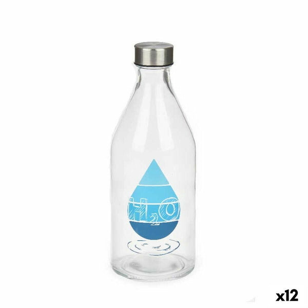 Flasche H2O Glas 1 L (12 Stück)