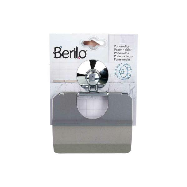 Toilettenpapierrollenhalterung Berilo Metall Stahl ABS 13,5 x 17 x 3 cm (12 Stück)