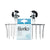 Halter für die Dusche Berilo W3100-5A Stahl ABS 24 x 18 x 10 cm (12 Stück)