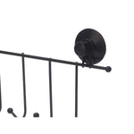 Jackenaufhänger für Türen Berilo CN-W6753-4P Schwarz Stahl ABS 39 x 16 x 4,9 cm (12 Stück)
