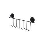 Jackenaufhänger für Türen Berilo CN-W6753-4P Schwarz Stahl ABS 39 x 16 x 4,9 cm (12 Stück)
