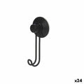 Haken zum Aufhängen Berilo W3100-1P Schwarz Stahl ABS 6 x 13 x 4 cm (24 Stück)