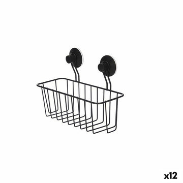 Halter für die Dusche Berilo W3100-5AP Schwarz Stahl ABS 24 x 18 x 10 cm (12 Stück)