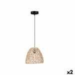 Deckenlampe natürlich Rattan Konisch 25 x 21 x 25 cm (2 Stück)