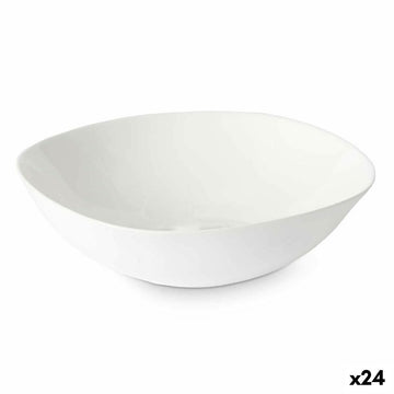 Kochschüssel Vivalto LFW-90 LFW-90 Weiß Opalglas karriert 21,5 x 7 x 21,5 cm (24 Stück)