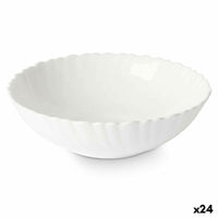 Kochschüssel Vivalto LSLW-70 Weiß Opalglas 17,5 x 5,5 x 17,5 cm (24 Stück)