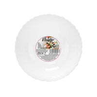 Kochschüssel Vivalto LSLW-70 Weiß Opalglas 17,5 x 5,5 x 17,5 cm (24 Stück)