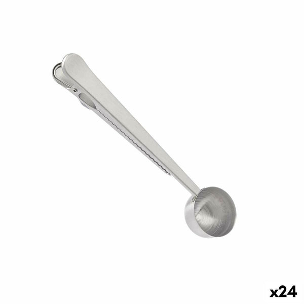 Messlöffel Kinvara W4034 Edelstahl 17,5 x 17,5 x 2,5 cm Klemme (24 Stück)