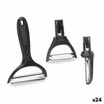 Schäler-Set Kinvara Metall Edelstahl Polypropylen ABS 14,5 x 22 x 2,5 cm Austauschbare Aufsätze 3 Stücke (24 Stück)
