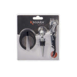 Weinzubehör-Set Kinvara KT180219 Edelstahl Polypropylen 3 Stücke (24 Stück)