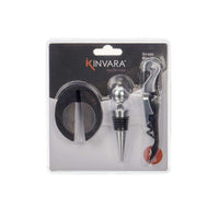 Weinzubehör-Set Kinvara KT180219 Edelstahl Polypropylen 3 Stücke (24 Stück)