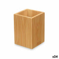 Zahnbürstenhalter Berilo B7490-3 natürlich Bambus Kunststoff 6,8 x 9,7 x 6,8 cm (24 Stück)