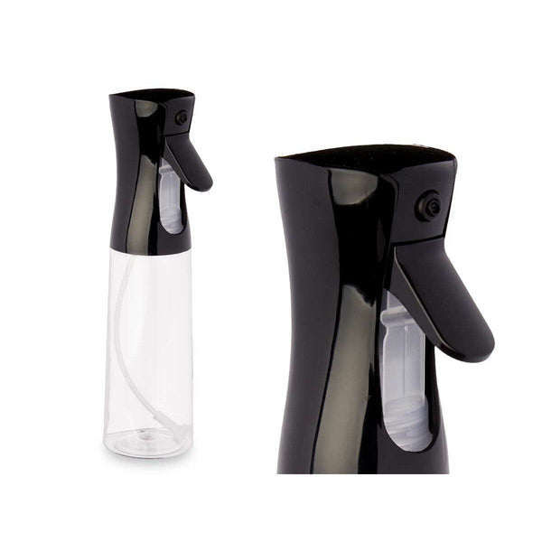 Sprühbehälter für Öl und Essig Kinvara Schwarz Durchsichtig Polyäthylen Polypropylen polystyrol PET 300 ml 8 x 24 x 6 cm (12 Stü